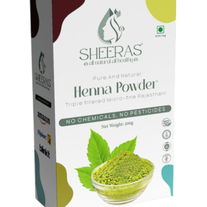 Sheeras Naturals Henna Powder for Hair, Skin and Beard